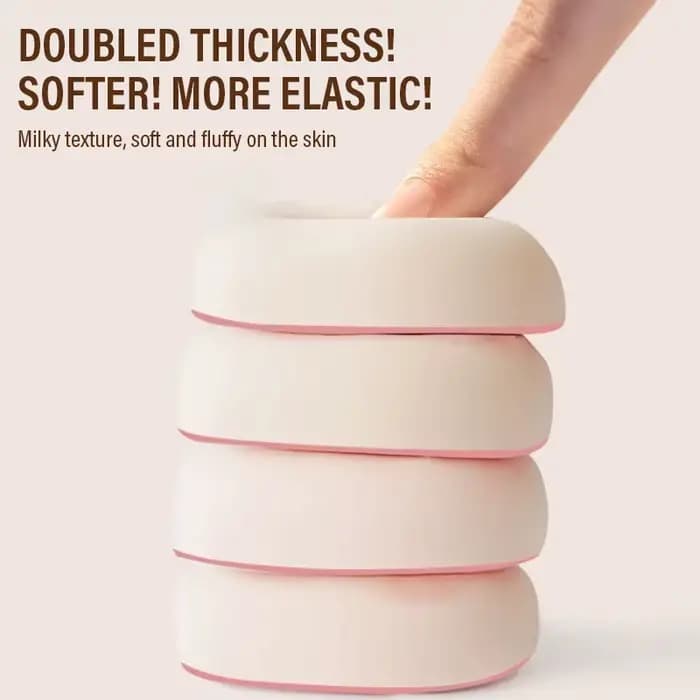 Bouffée cosmétique de grande taille
