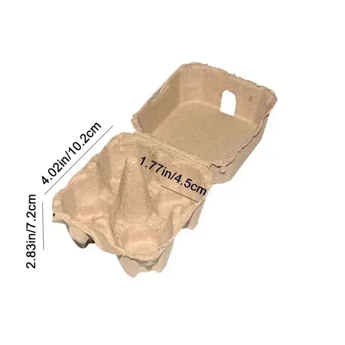 Cartons d'œufs en pâte de papier pratiques à 4 grilles