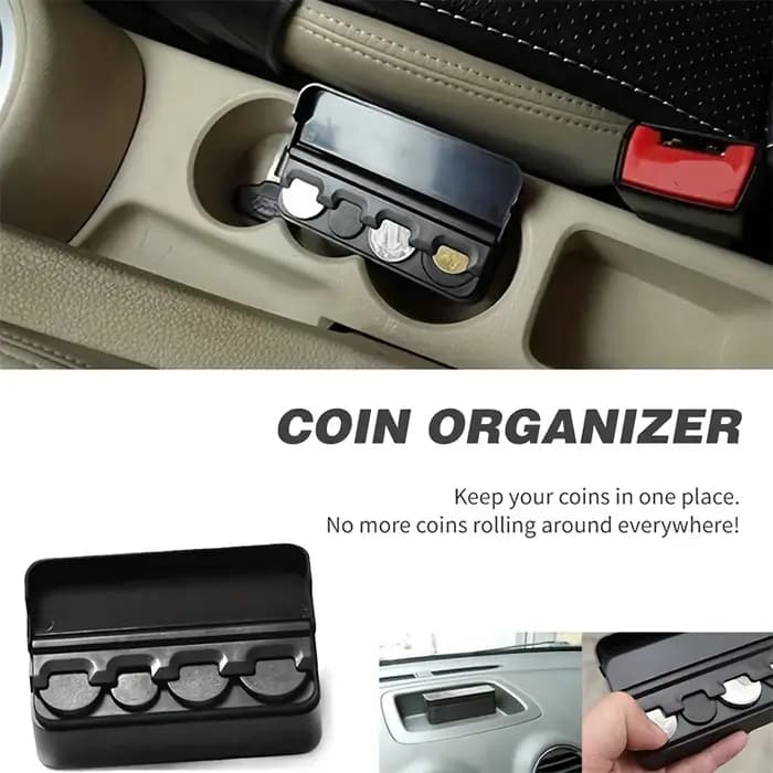Organisateur de pièces de monnaie de voiture, boîte d'économie de pièces de monnaie à la maison, boîte de rangement de changement de Taxi, pot de pièces de monnaie de voiture, boîte de collection de p