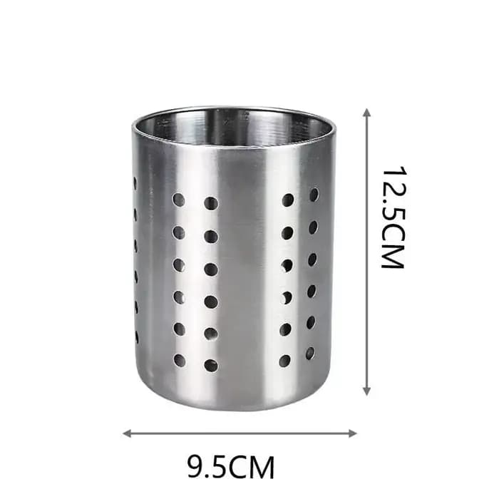 ✔ Boîte de rangement pour baguettes cylindriques en acier inoxydable, adaptée aux cuisines domestiqu