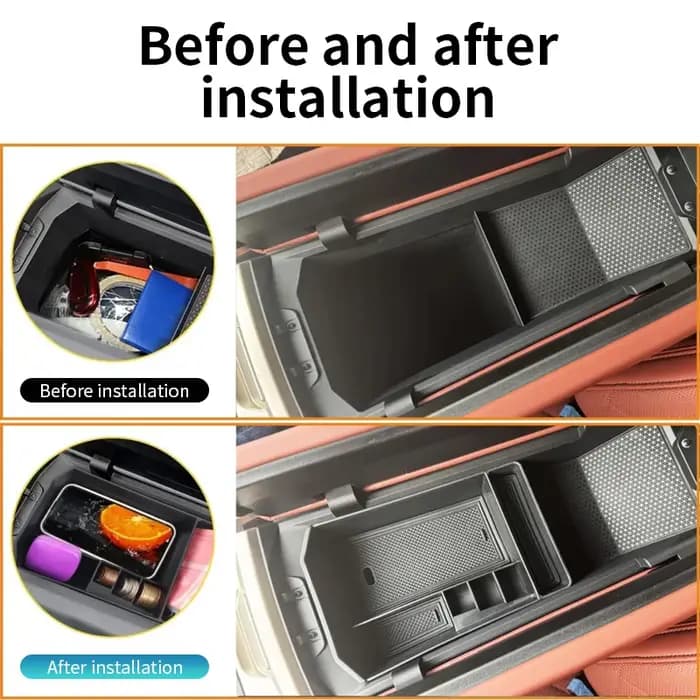 Boîte de rangement durable en ABS pour console centrale BMW iX 2022