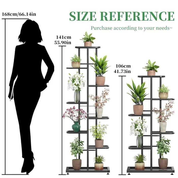 Étagères en fer pour plantes en pot