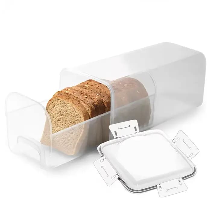 Conteneur de stockage de pain de 4 litres, boîte à pain en plastique avec couvercle d'étanchéité, bo