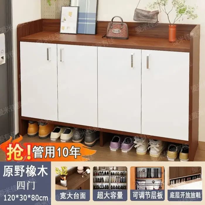 Armoire à chaussures porte de maison nouveau style chinois chaud grande capacité moderne simple