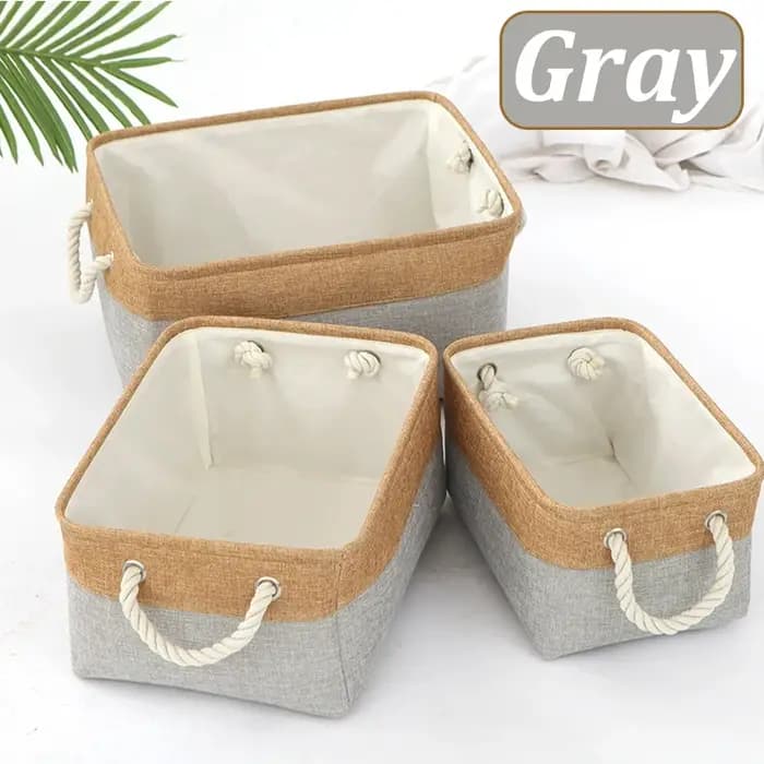 Panier de rangement fournitures pour la maison, panier de tri d'articles divers, boîte de rangement
