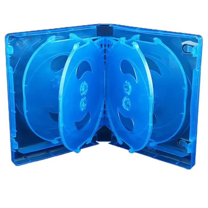 Boîte de rangement pour CD en plastique double face, boîte de rangement pour CD de voiture, boîte po