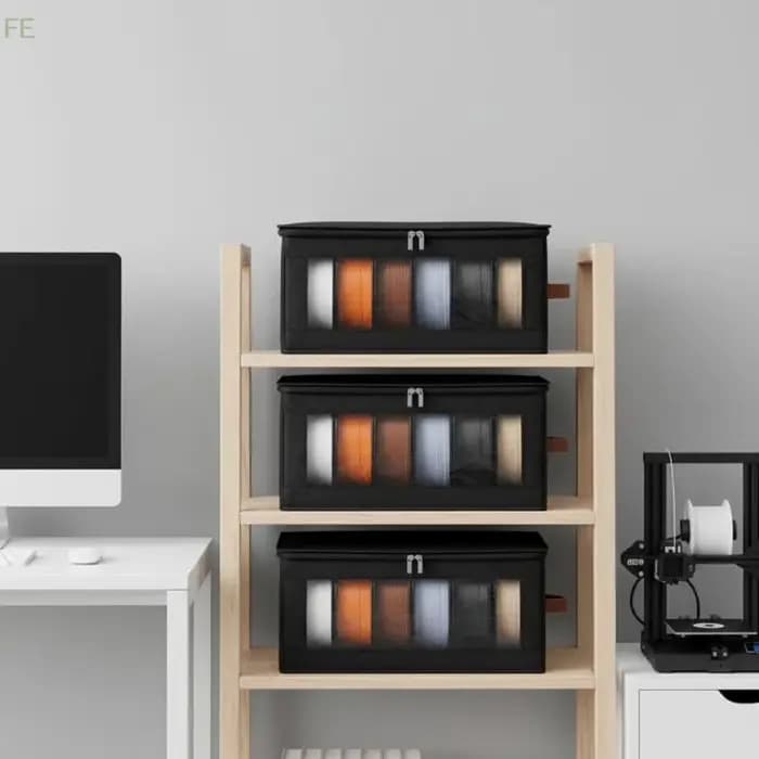 Boîte de rangement pour filaments - Conteneurs de stockage de filaments pour imprimante 3D, support pour accessoires d'impression 3D pour la maison, le bureau et l'atelier