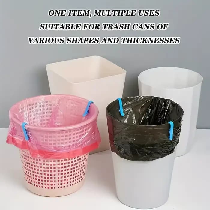 10 clips innovants pour poubelles – support de sac poubelle sûr et antidérapant