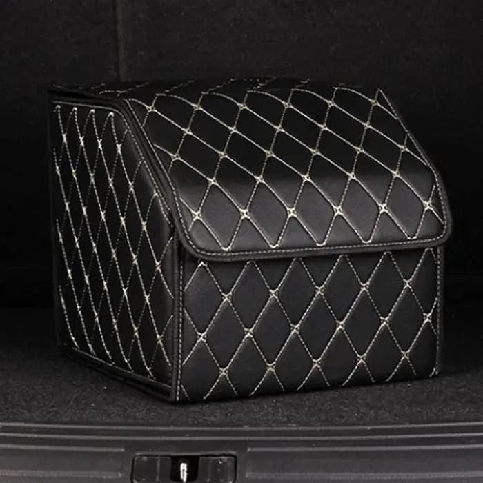 Boîte de rangement de grande capacité montée sur voiture, étanche, pliable, portante, multifonctionn