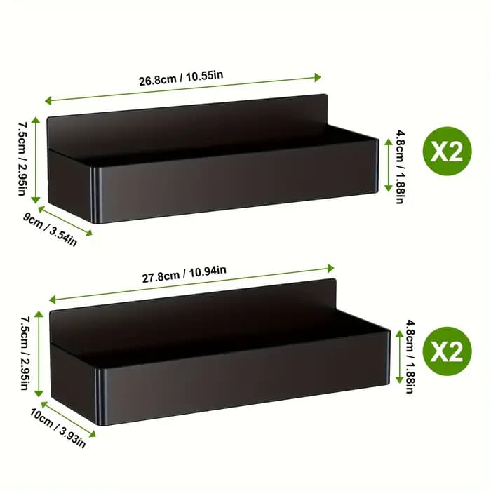 Support de rangement magnétique 2 pièces/4 pièces