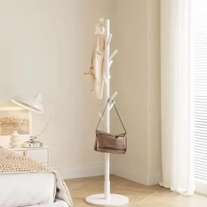Porte-manteau sur pied portable et économique pour entrée