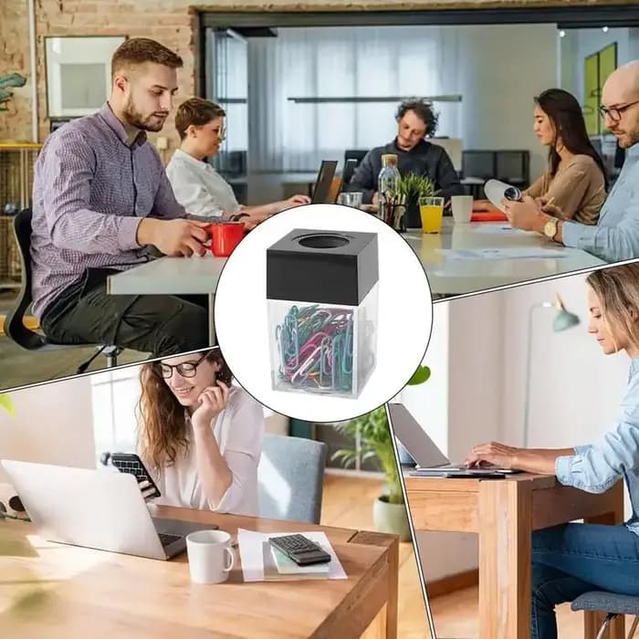 Nouveau porte-papier Clips distributeur bureau boîte d'absorption magnétique