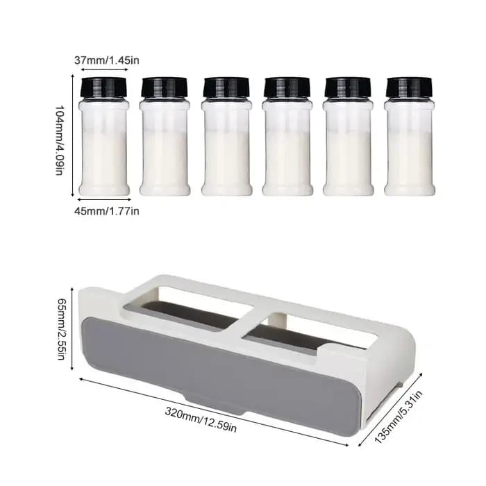 Support à épices, tiroir pour bouteilles d'assaisonnement