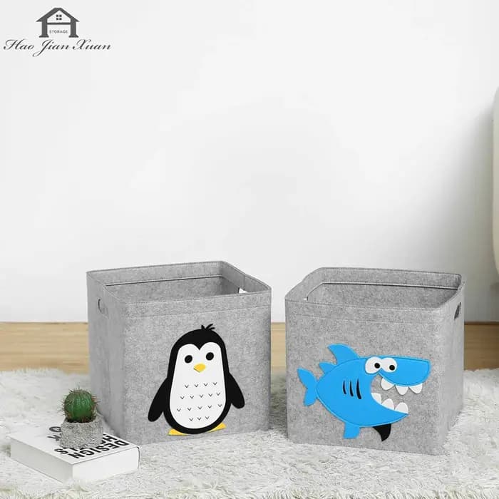 Cube pliant jouets boîte de rangement enfants