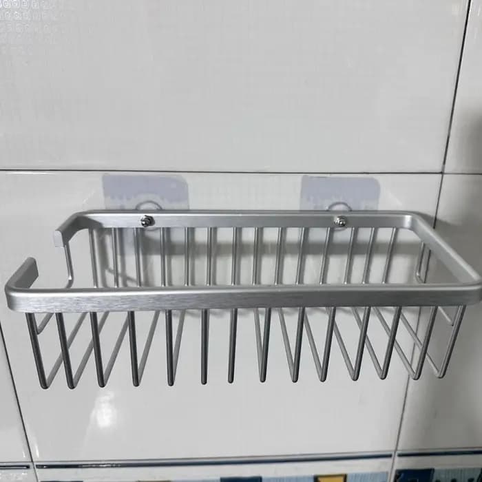 Accessoires de salle de bain étagère organisateur douche cuisine support de rangement mural espace aluminium toilette porte-shampooing étagères 25CM