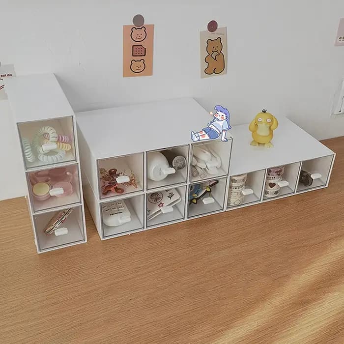 Boîte de rangement de sachets de thé à tiroir empilable