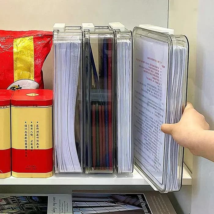 Boîte de rangement empilable en papier
