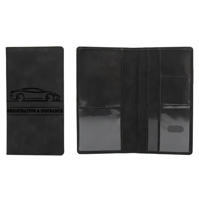 Porte-assurance d'enregistrement de voiture en cuir pour hommes, couverture de permis de conduire, D