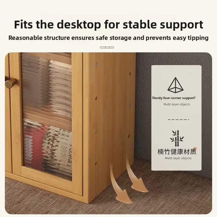 Armoire à thé et à boissons minimaliste avec portes