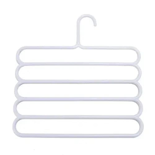 Porte-pantalons multi-niveaux - Conception peu encombrante, antidérapante et réglable pour organiser