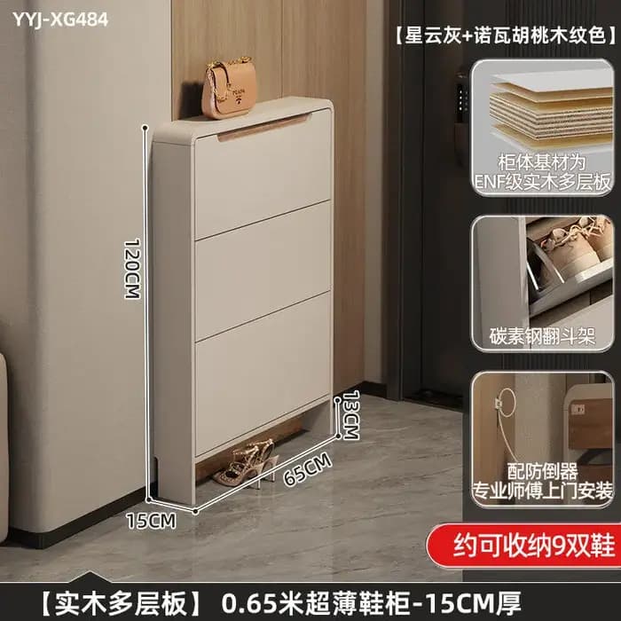 Meuble de rangement d'entrée, étagère à chaussures, présentoir de balcon, armoire à chaussures extér