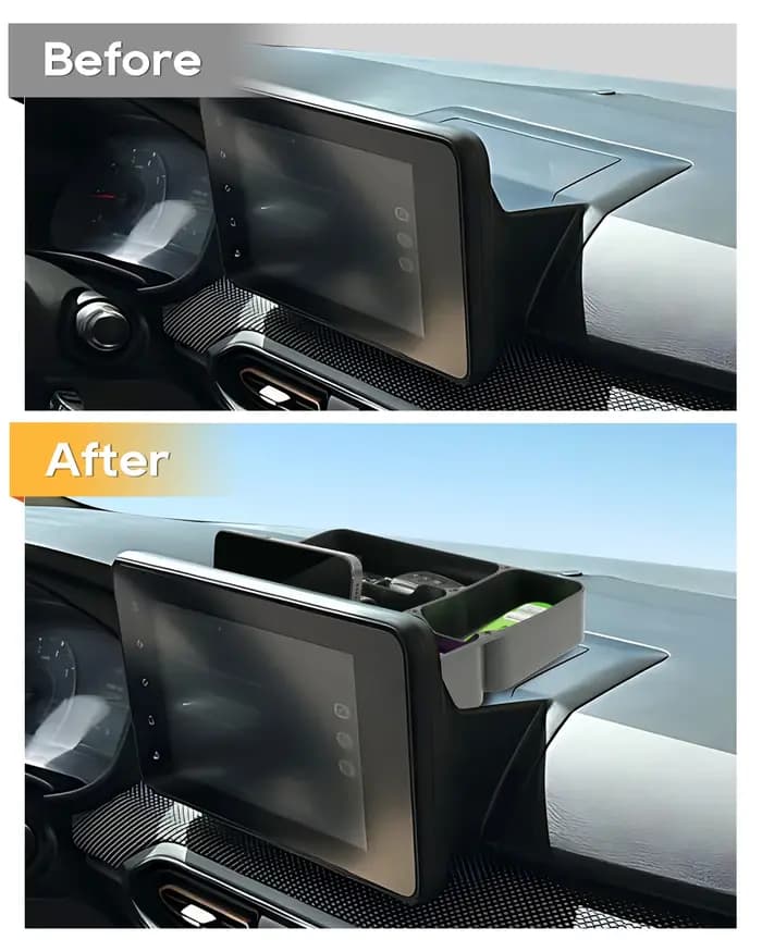 LFOTPP Boîte de rangement pour console centrale de voiture Dacia Sandero 3