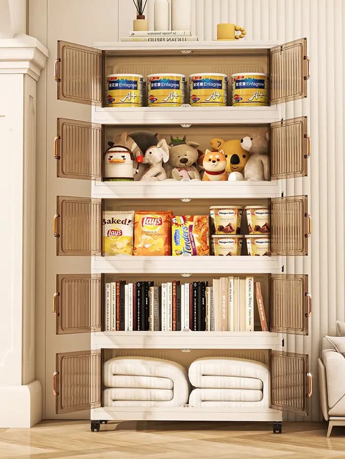 Armoire de rangement sans installation pour un usage domestique dans la cuisine