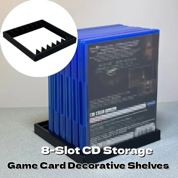 Présentoir de stockage de CD à 8 fentes