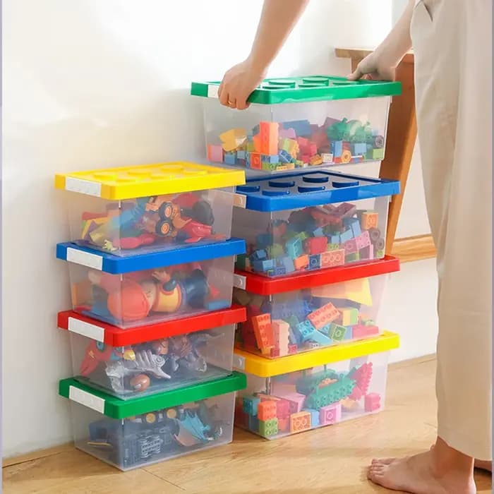 Boîte de rangement de blocs de construction pour enfants