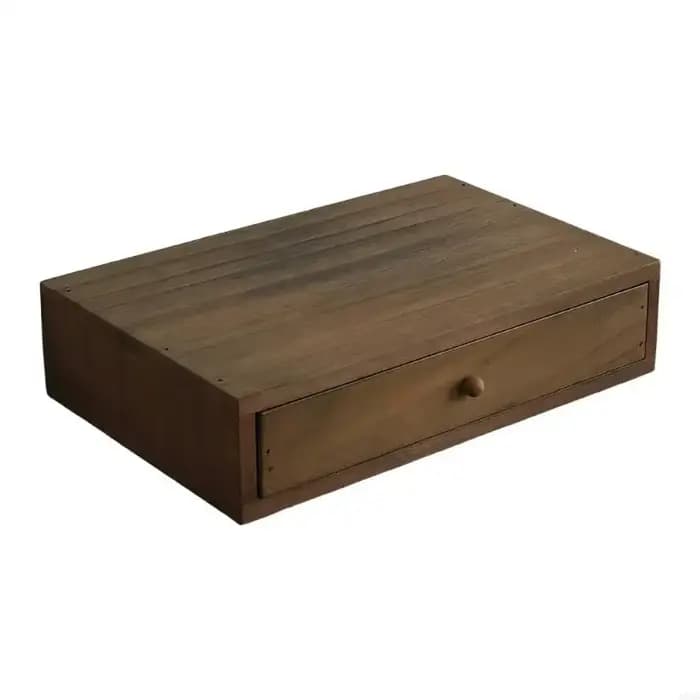 Organiseur bureau en bois avec plusieurs compartiments