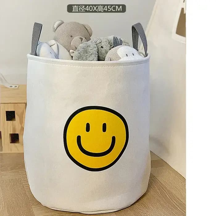 Seau de rangement en tissu épais, dortoir d'étudiants, balcon domestique, vêtements sales, panier de