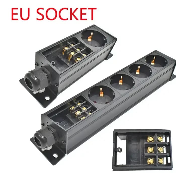 PDU multiprise réseau armoire rack mur desktopConnect les fils vous-même 1-11AC EU avec boîte de jonction