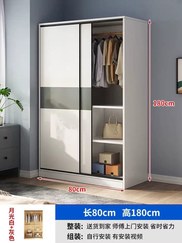 Armoires de rangement de luxe avec portes étagées, style nordique, pour grands appartements, Vestido