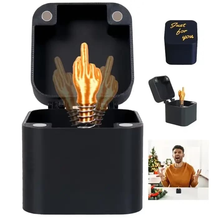 Boîte cadeau pop-up au milieu