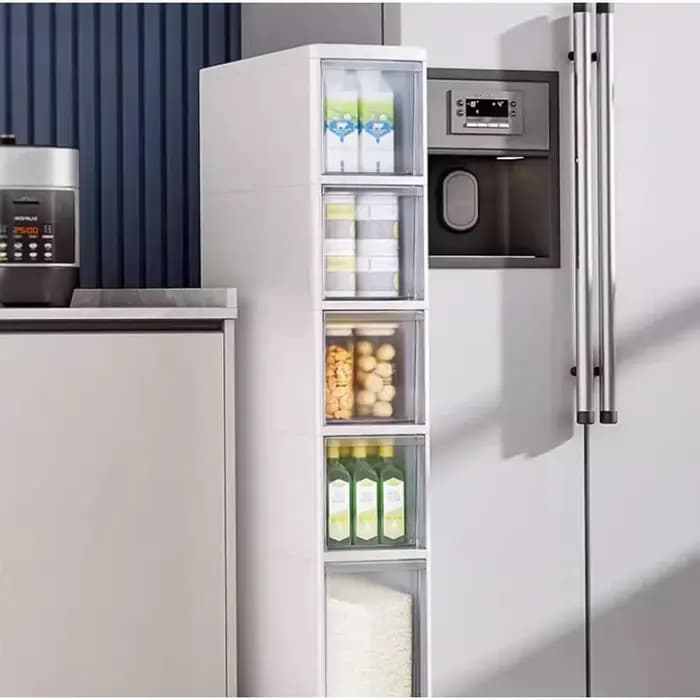 Support de rangement à plusieurs niveaux, armoire de rangement au sol Ultra-étroite pour cuisine, salle de bains, armoire latérale, toilettes mobiles