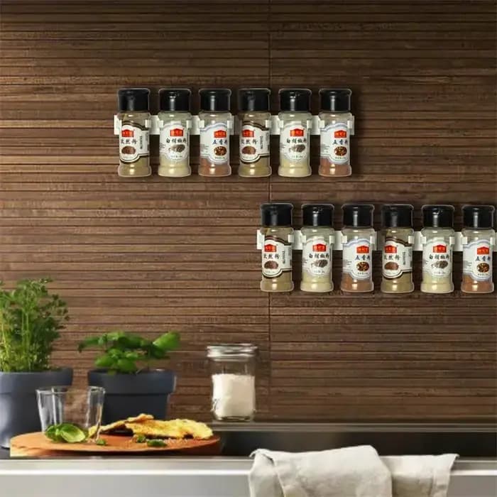 2 pcs/Set Blanc Rack De Stockage De Cuisine Assaisonnement