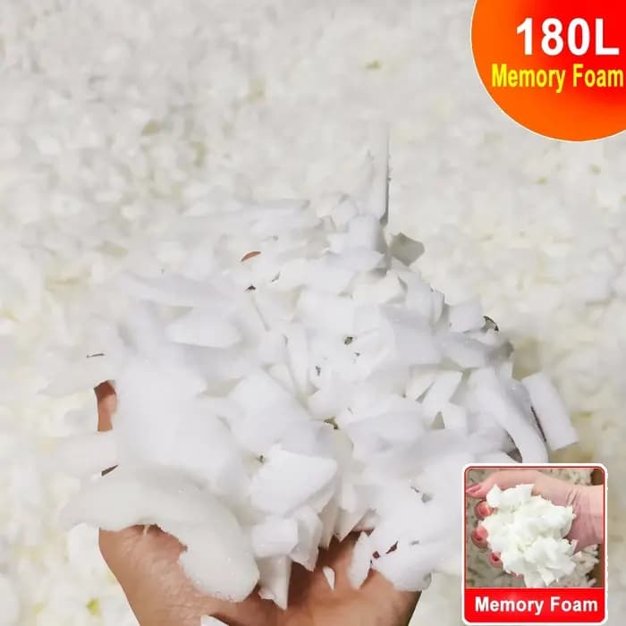 Pouf en coton rembourré avec mousse à mémoire de forme