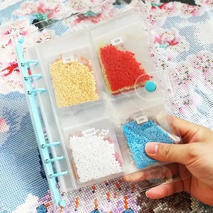 Ensemble de rangement pour peinture diamant avec cadre en métal