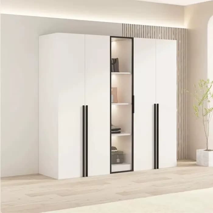 Femmes étagère armoire concepteur de luxe King Size en bois moderne