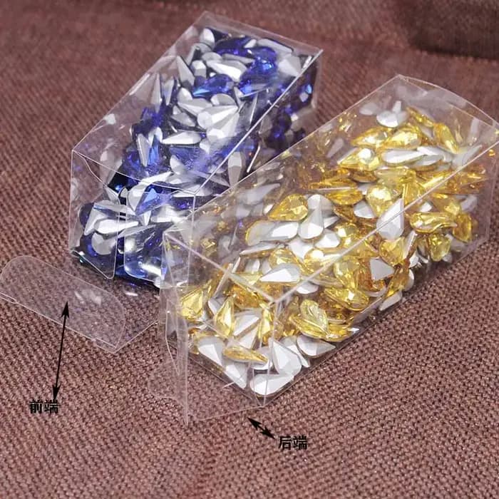 Boîte d'emballage en PVC transparent