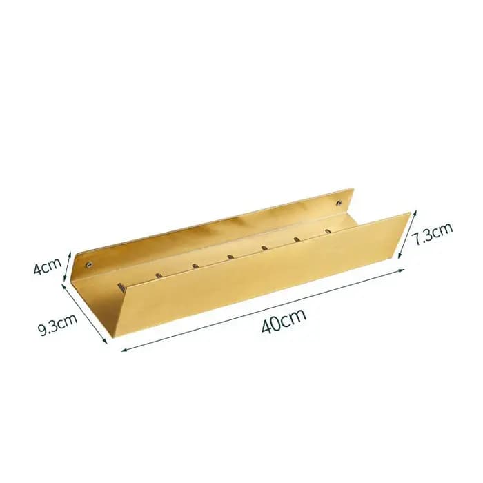 Étagère de salle de bain noire