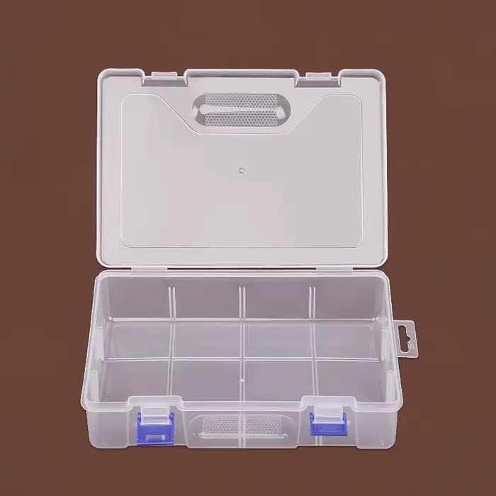 Boîte de conteneurs de stockage en plastique avec couvercle