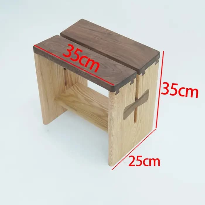 Banc à chaussures d'entrée en noyer noir