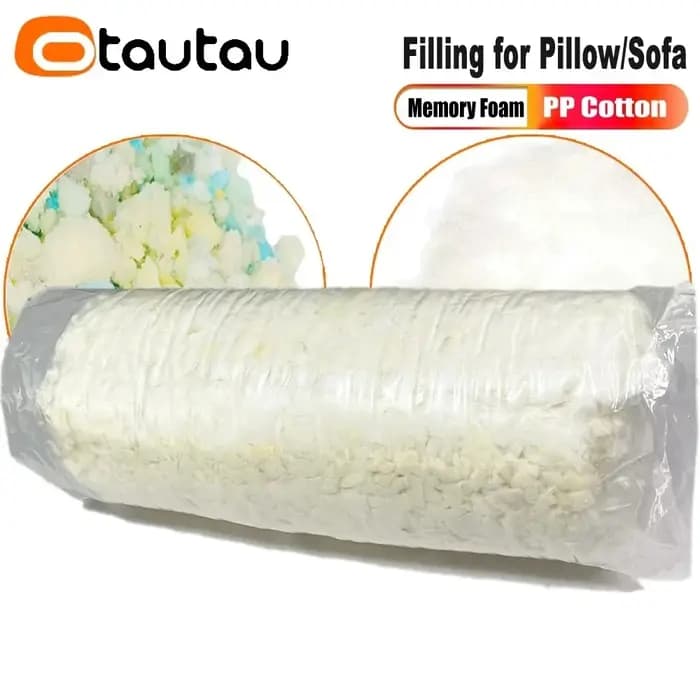 Pouf en coton rembourré avec mousse à mémoire de forme