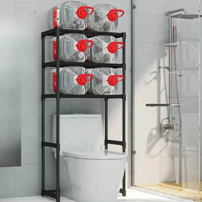 Étagère de rangement multi-niveaux pour toilettes