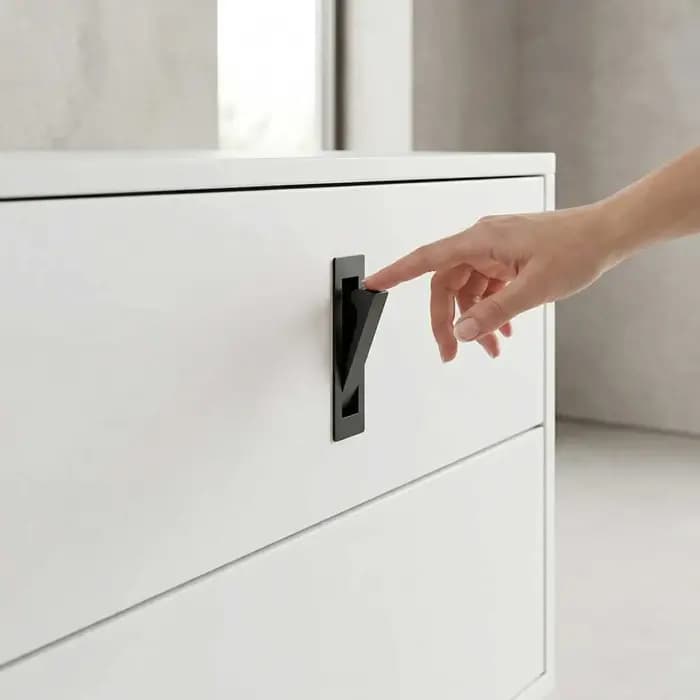 Poignée de porte de meuble en acier inoxydable