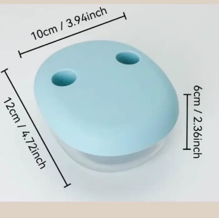 Boîte à collation mains libres, sans miettes, boîte de rangement pour collations, boîte à biscuits de dessin animé, boîte hermétique en silicone de qualité alimentaire résistante à l'humidité