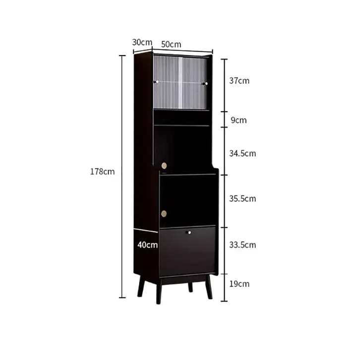Armoires de salon hautes et fines
