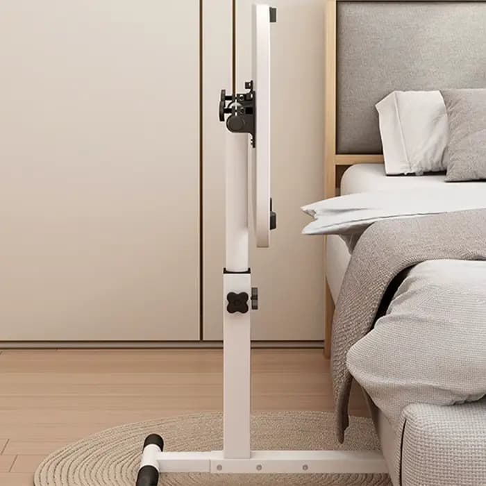 Table de chevet, table de chevet mobile avec bureau inclinable, hauteur réglable sur la table de lit