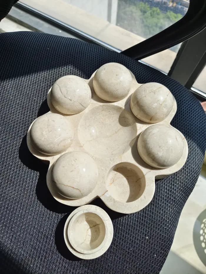 Boîte de rangement pour bijoux en marbre 22